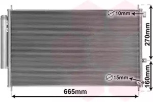 VAN WEZEL 25015701 -  Конденсатор, кондиционер